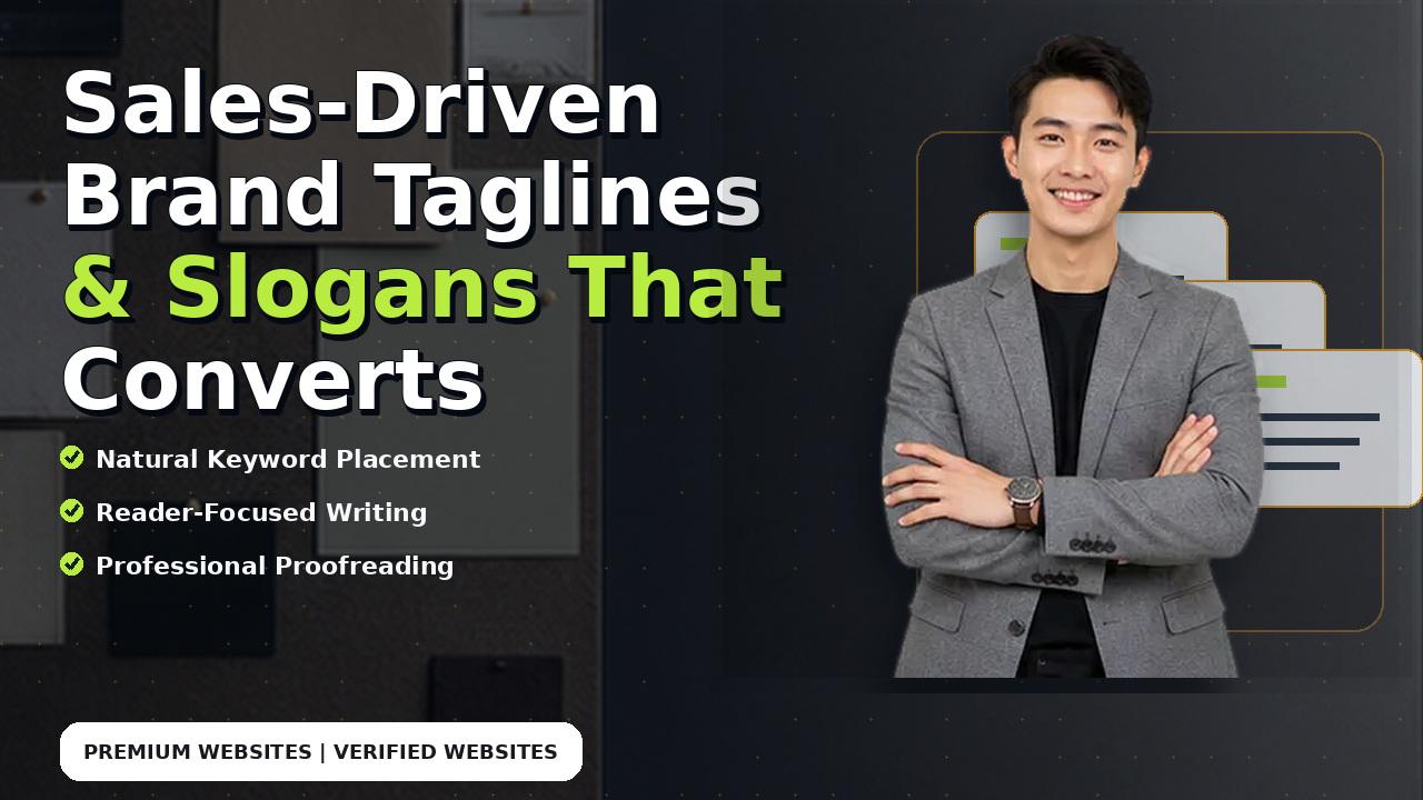 Sales-Driven Brand Taglines & Slogans That Converts