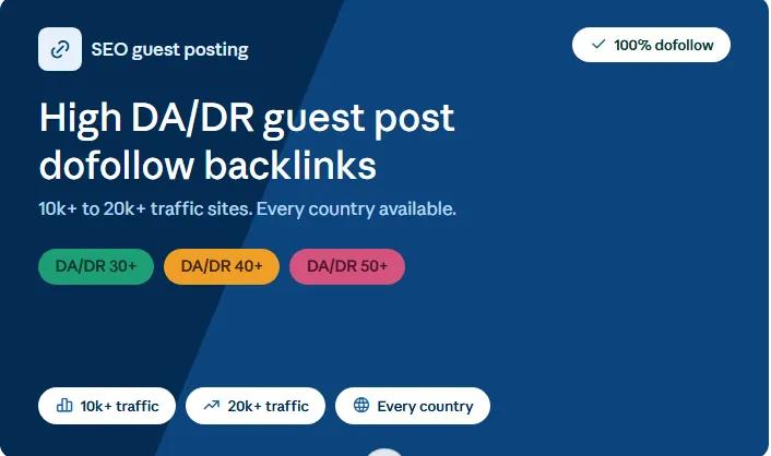 I will publish guest posts on real traffic websites