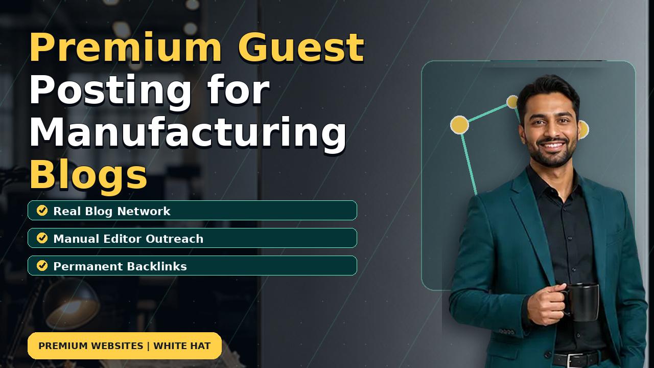 Premium Guest Posting for Manufacturing Blogs