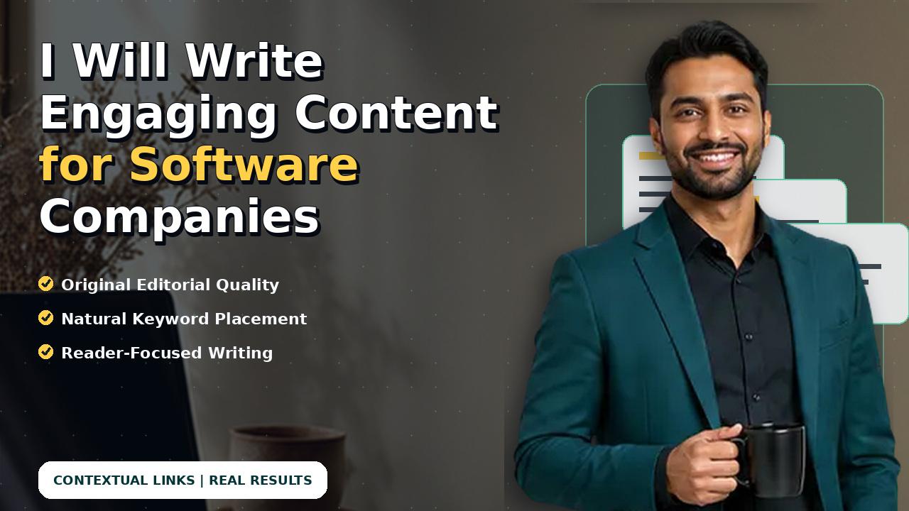 I Will Write Engaging Content for Software Companies
