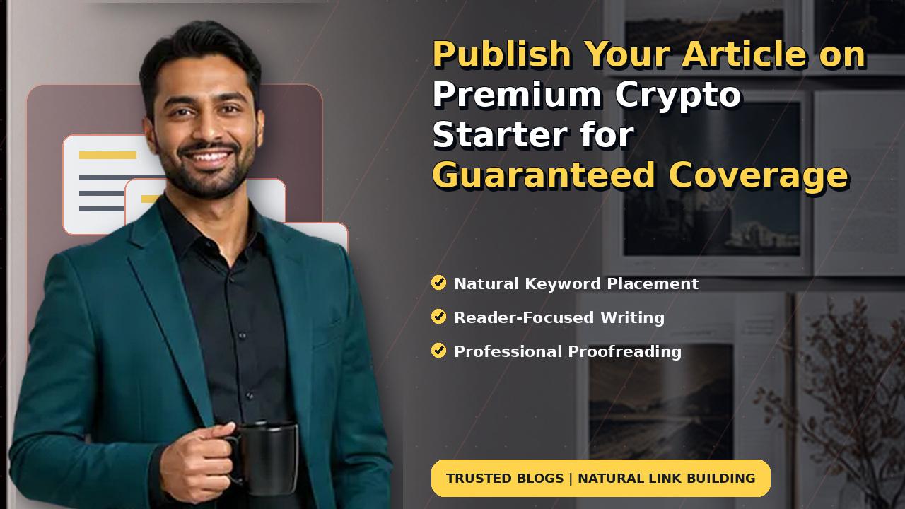 Publish Your Article on Premium Crypto Starter for Guaranteed Coverage