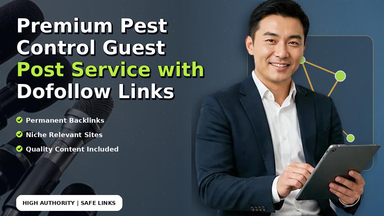 Premium Pest Control Guest Post Service with Dofollow Links