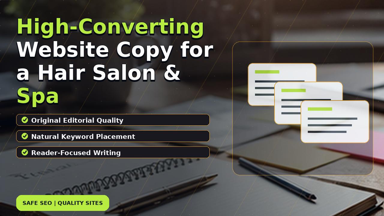 High-Converting Website Copy for a Hair Salon & Spa