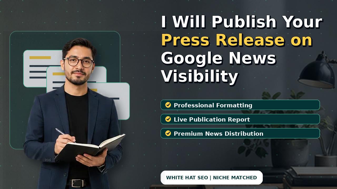 I Will Publish Your Press Release on Google News Visibility