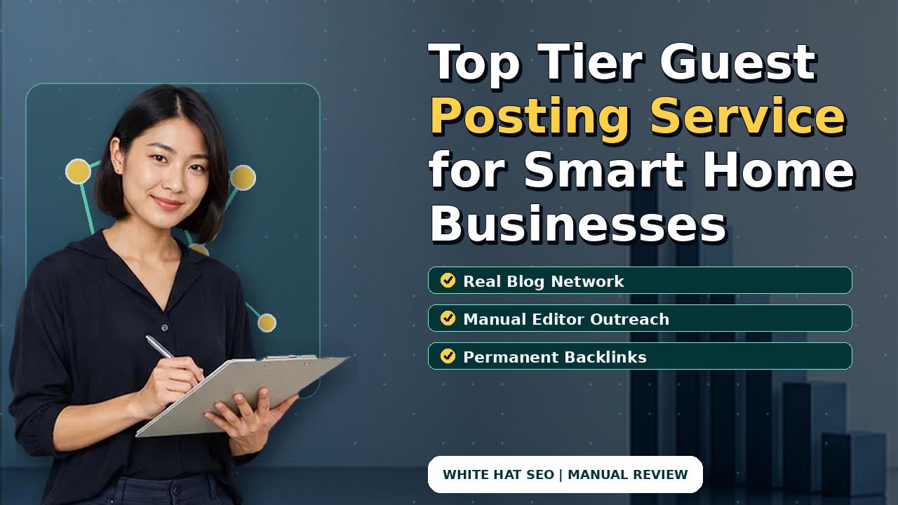 Top Tier Guest Posting Service for Smart Home Businesses