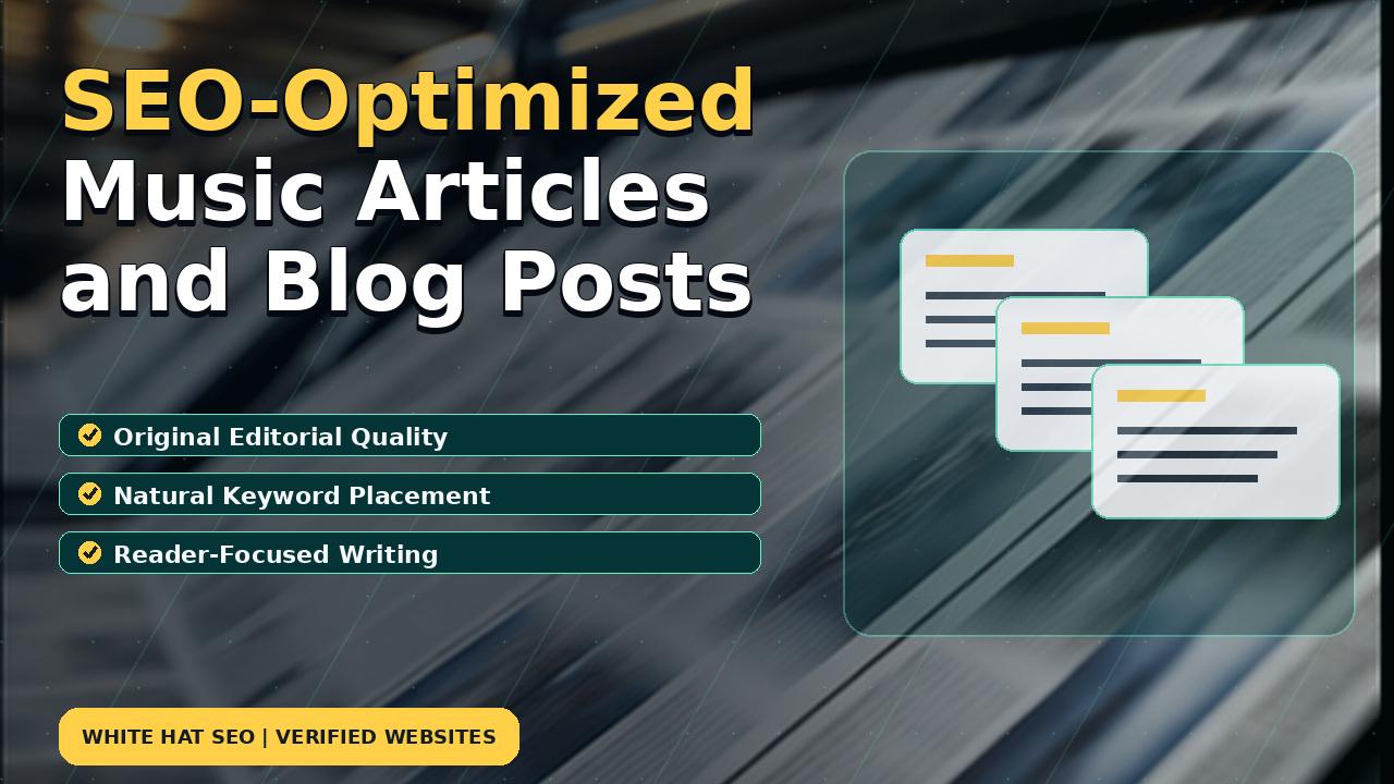 SEO-Optimized Music Articles and Blog Posts