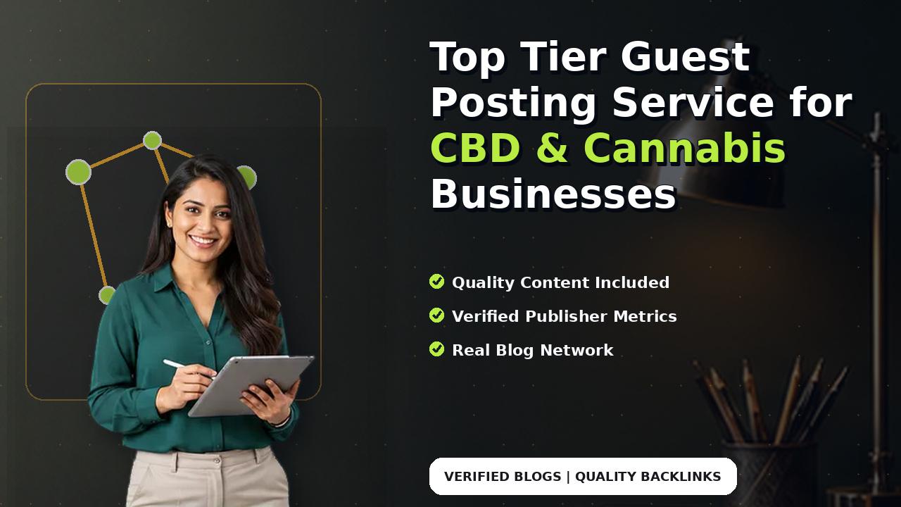 Top Tier Guest Posting Service for CBD & Cannabis Businesses