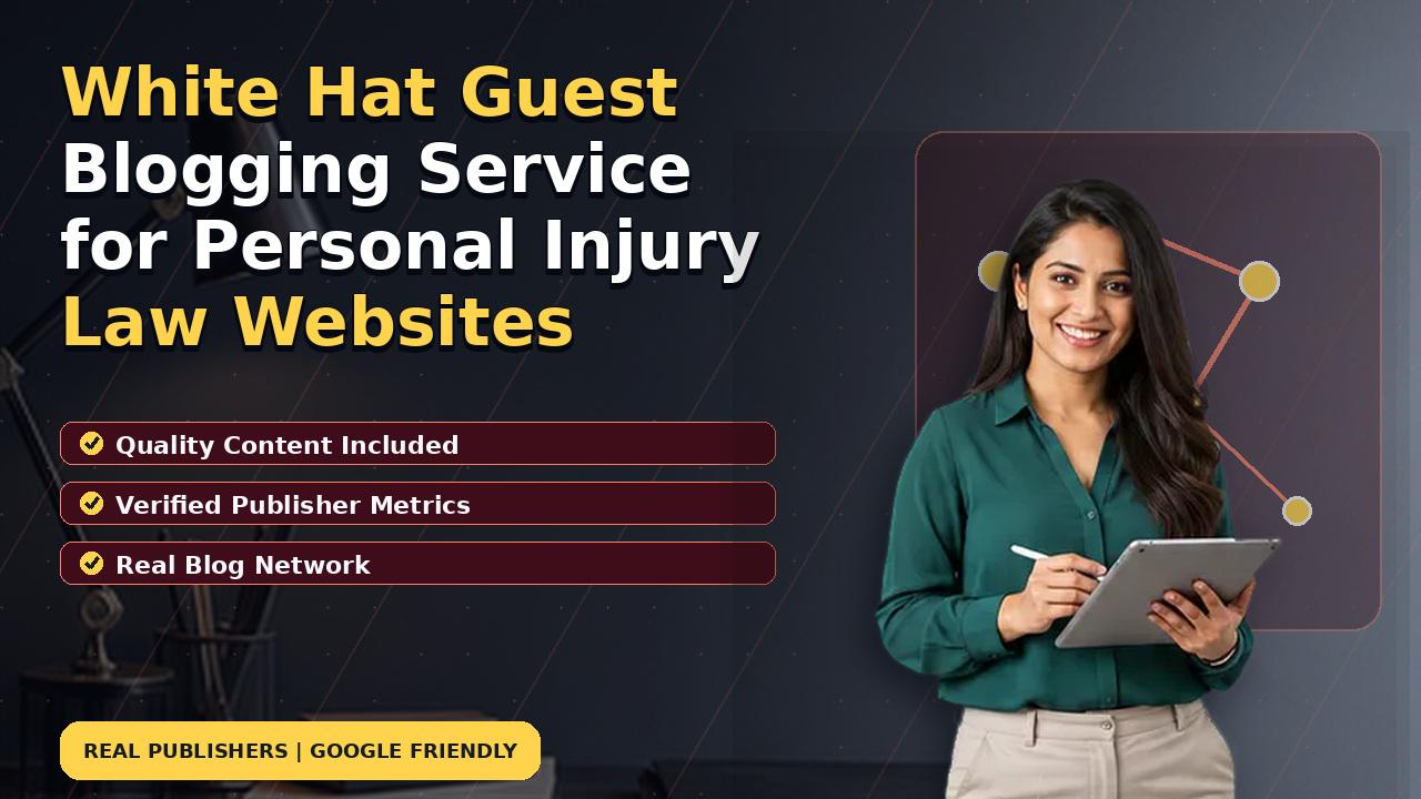 White Hat Guest Blogging Service for Personal Injury Law Websites