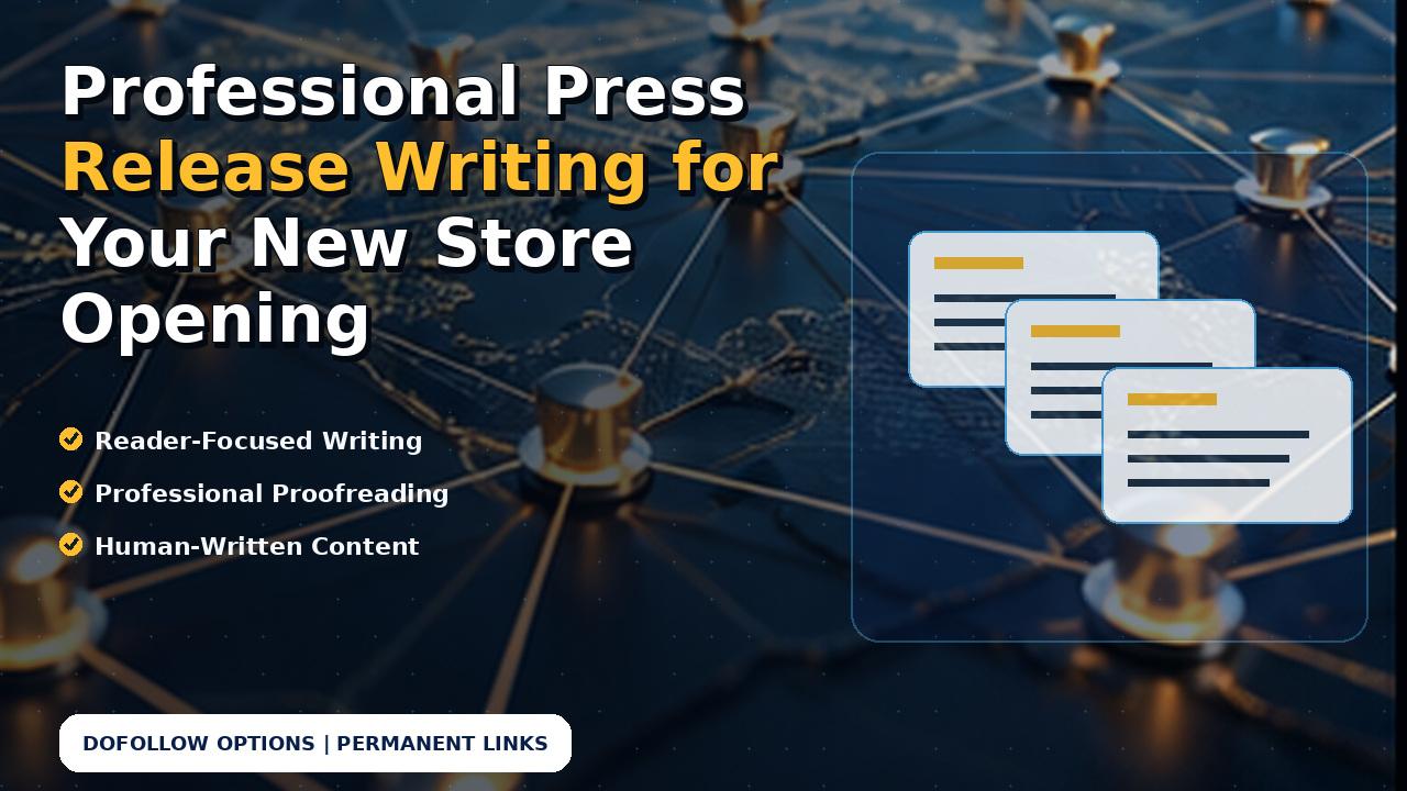 Professional Press Release Writing for Your New Store Opening