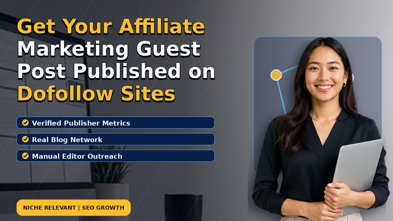 Get Your Affiliate Marketing Guest Post Published on Dofollow Sites