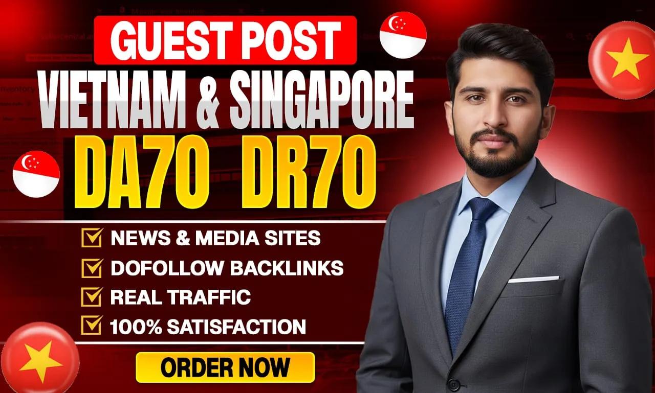 I Will Provide High Quality Singapore Guest Posts & Backlink