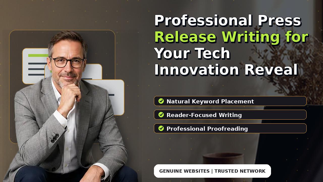 Professional Press Release Writing for Your Tech Innovation Reveal