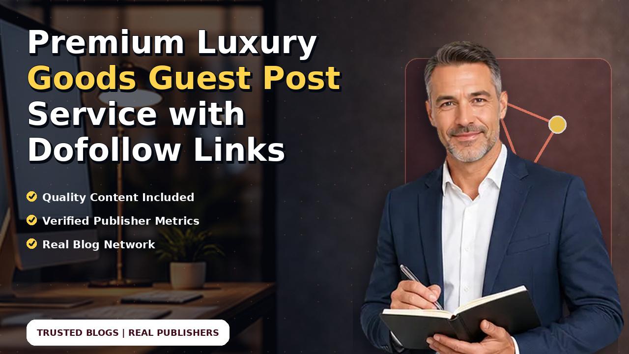 Premium Luxury Goods Guest Post Service with Dofollow Links