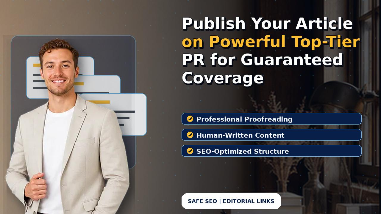 Publish Your Article on Powerful Top-Tier PR for Guaranteed Coverage