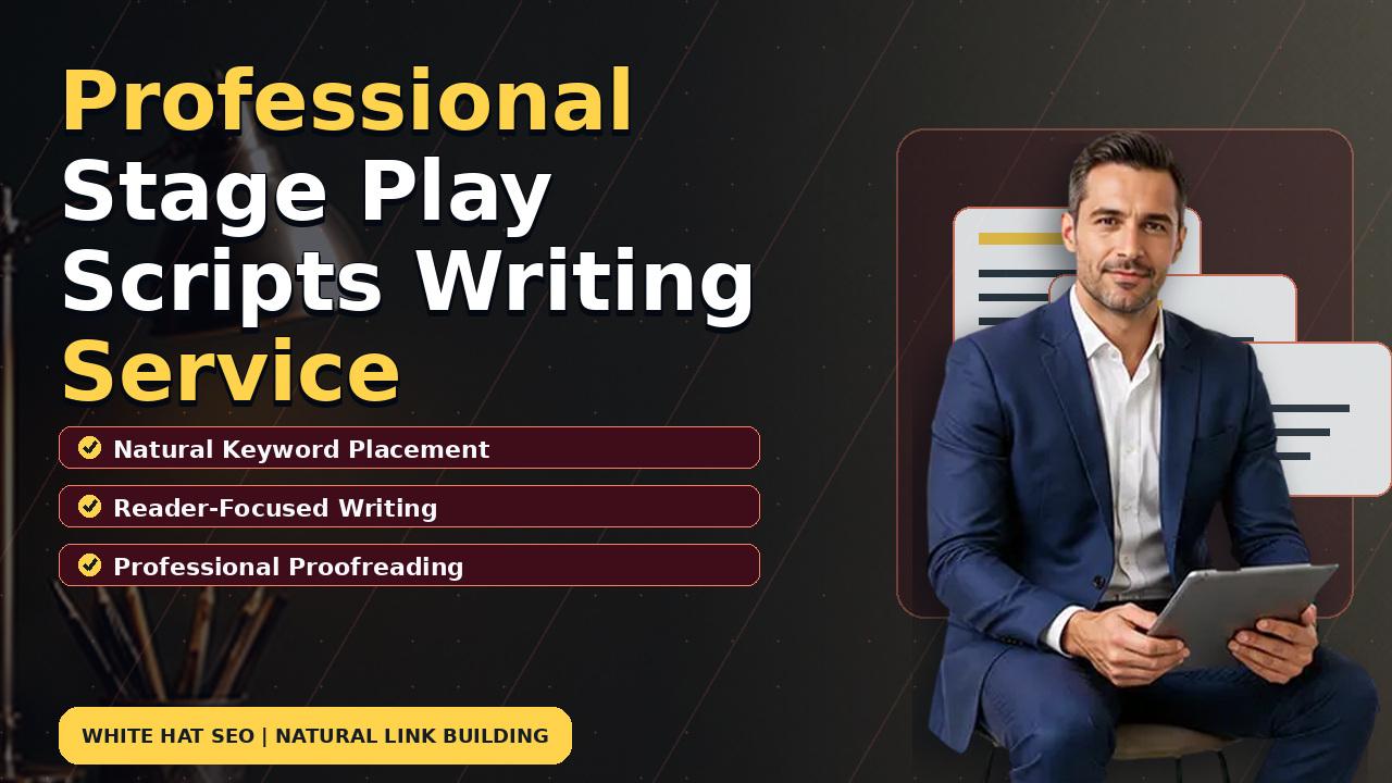 Professional Stage Play Scripts Writing Service