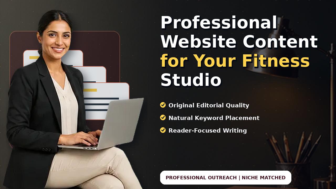 Professional Website Content for Your Fitness Studio