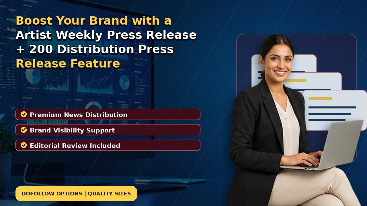 Boost Your Brand with a Artist Weekly Press Release + 200 Distribution Press Release Feature