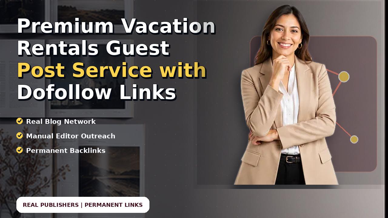 Premium Vacation Rentals Guest Post Service with Dofollow Links