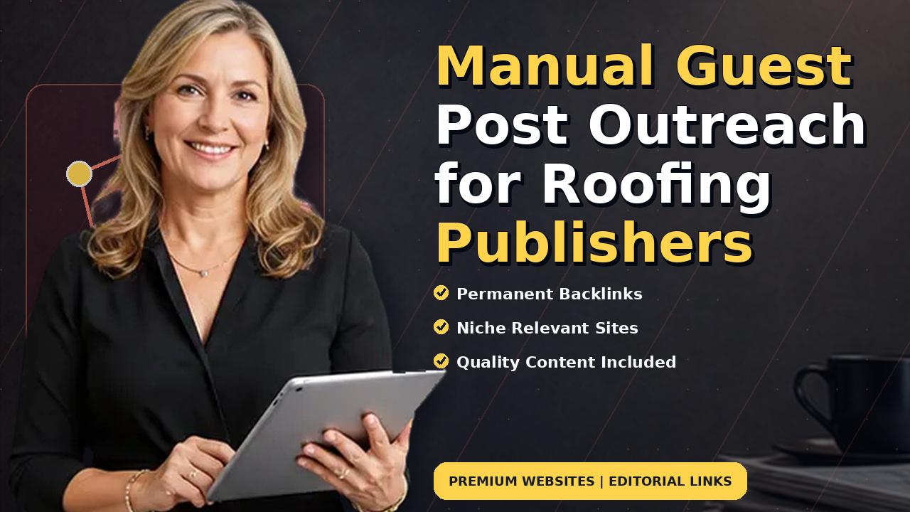 Manual Guest Post Outreach for Roofing Publishers