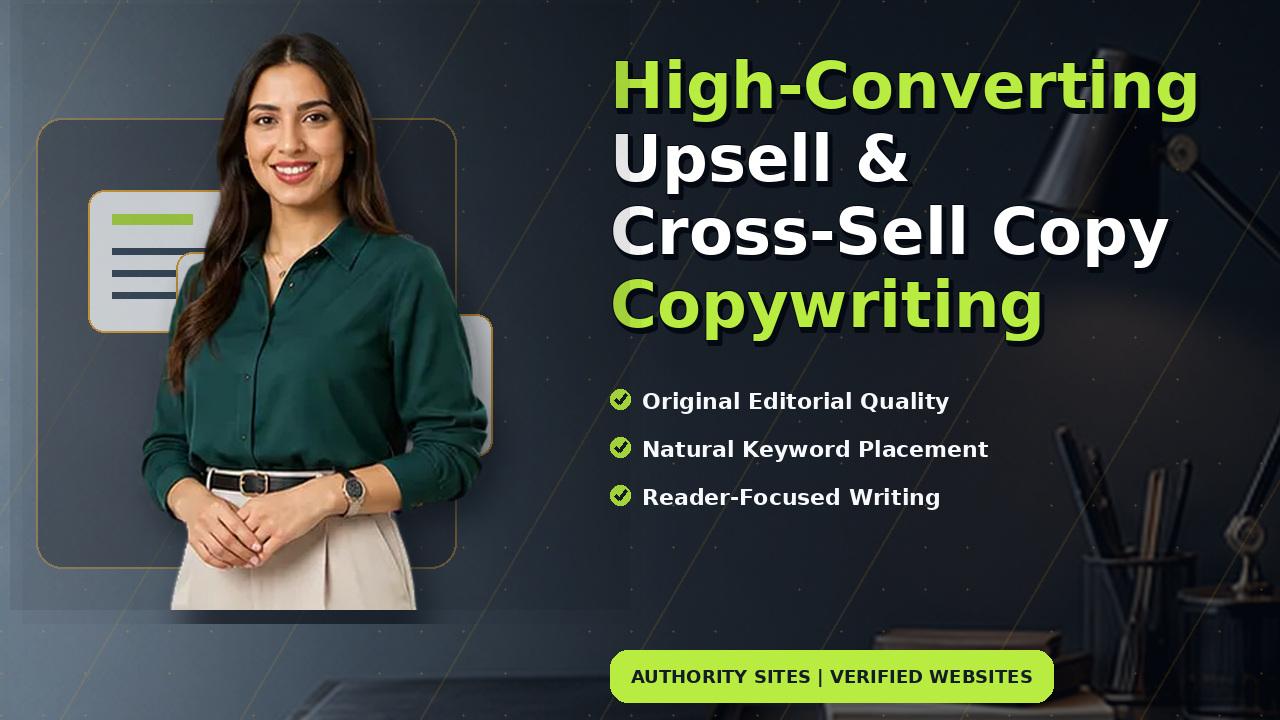 High-Converting Upsell & Cross-Sell Copy Copywriting