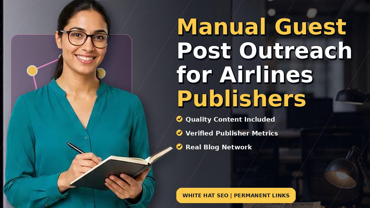 Manual Guest Post Outreach for Airlines Publishers