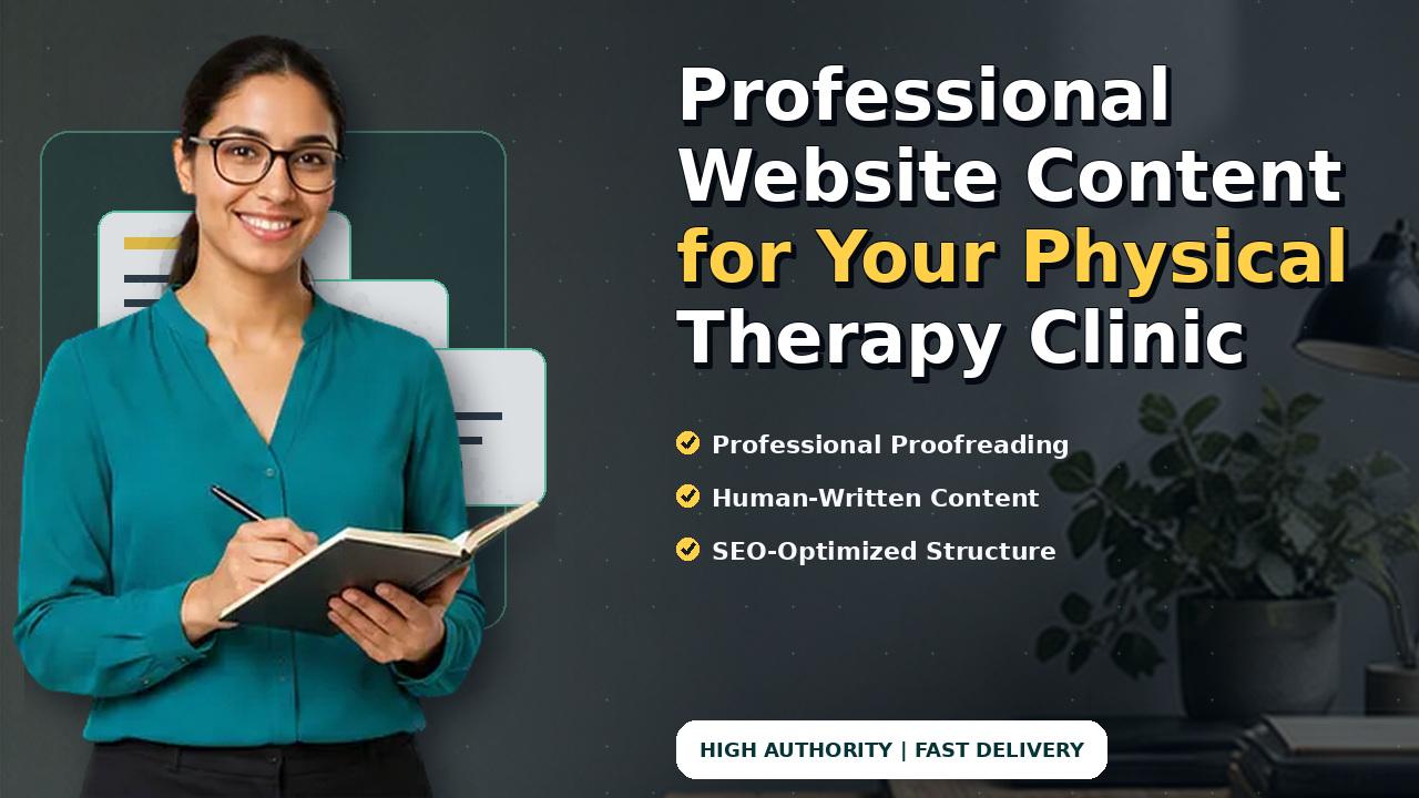 Professional Website Content for Your Physical Therapy Clinic