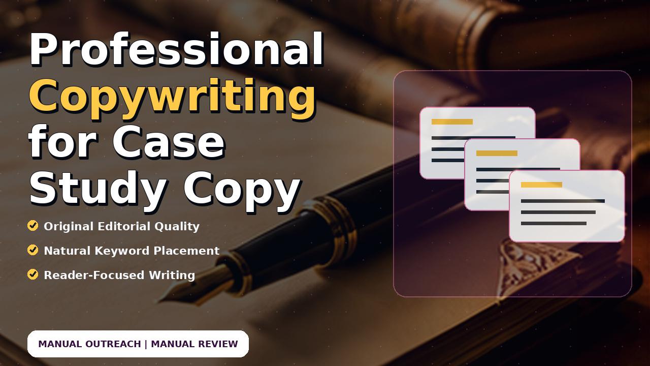Professional Copywriting for Case Study Copy