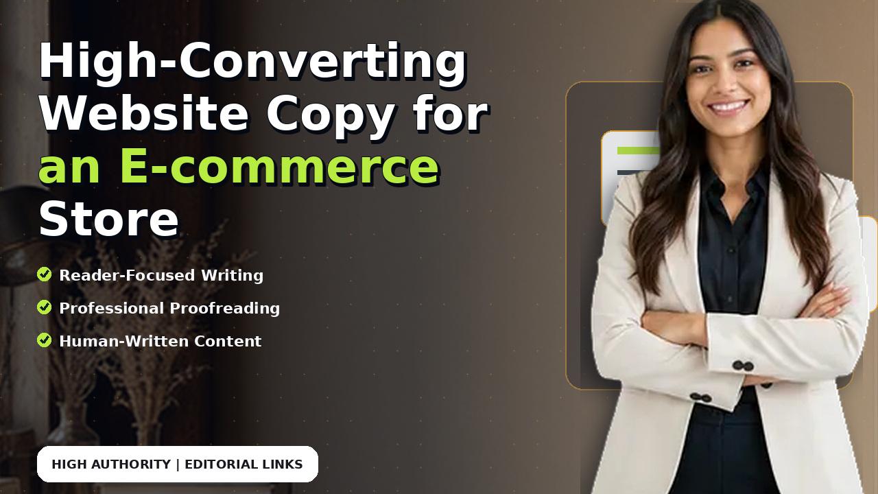 High-Converting Website Copy for an E-commerce Store