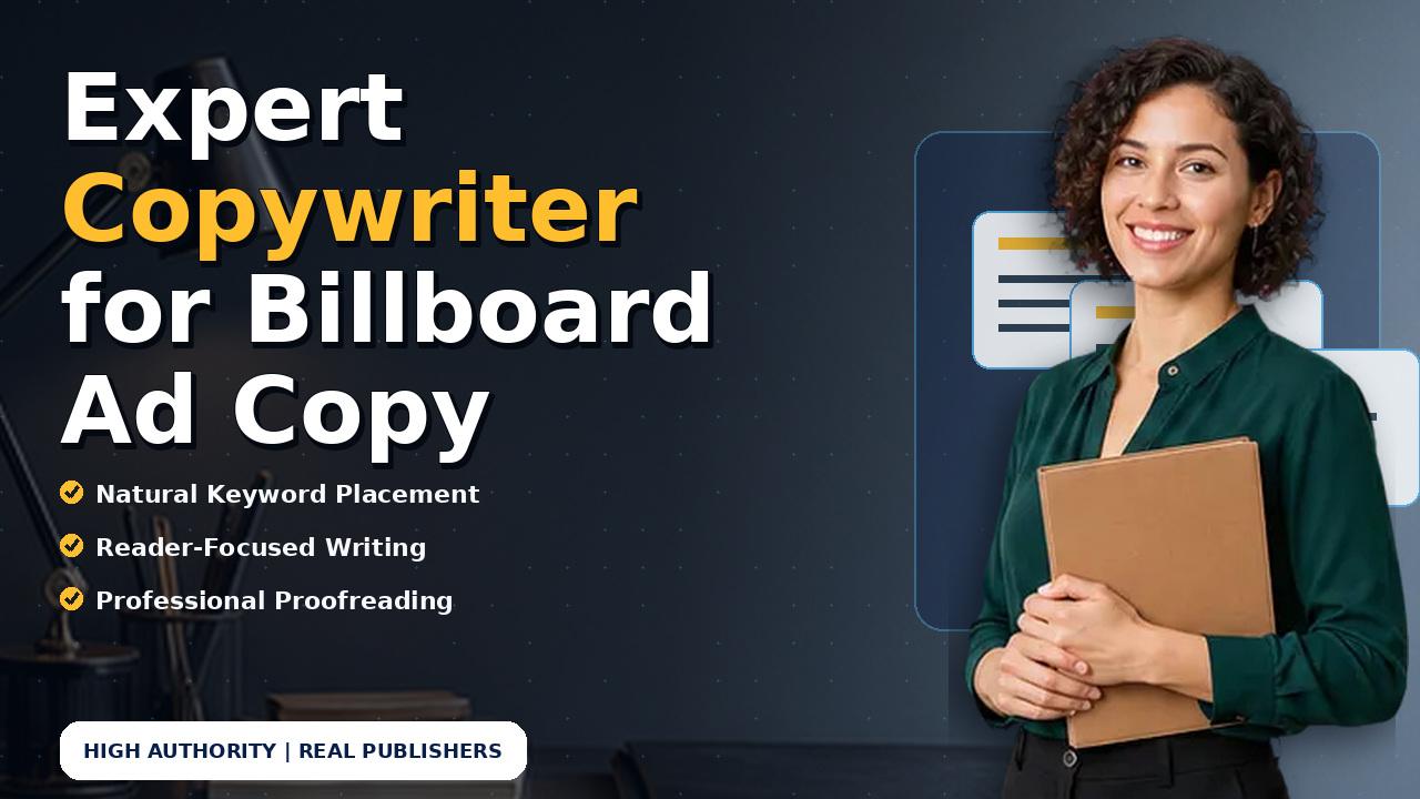 Expert Copywriter for Billboard Ad Copy