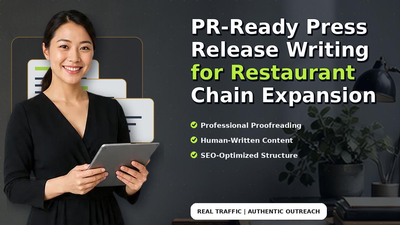 PR-Ready Press Release Writing for Restaurant Chain Expansion