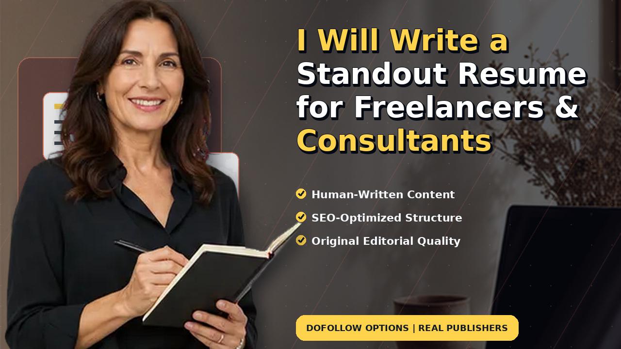 I Will Write a Standout Resume for Freelancers & Consultants