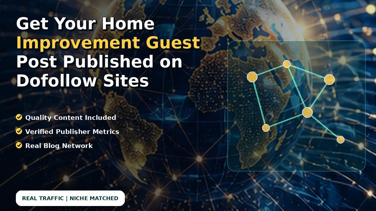 Get Your Home Improvement Guest Post Published on Dofollow Sites