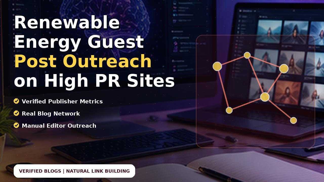 Renewable Energy Guest Post Outreach on High PR Sites