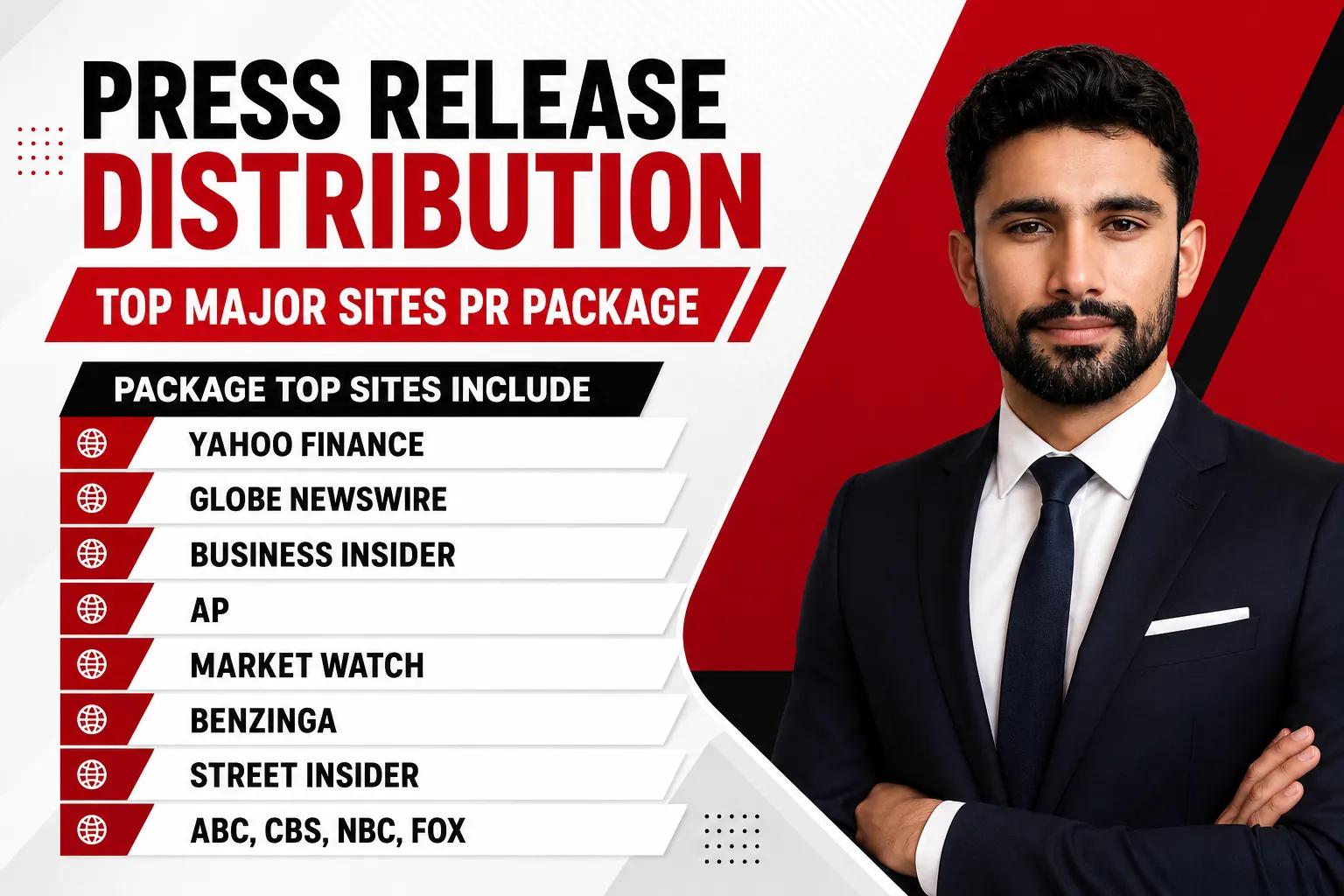 Press release distribution on top major 500+ PR sites