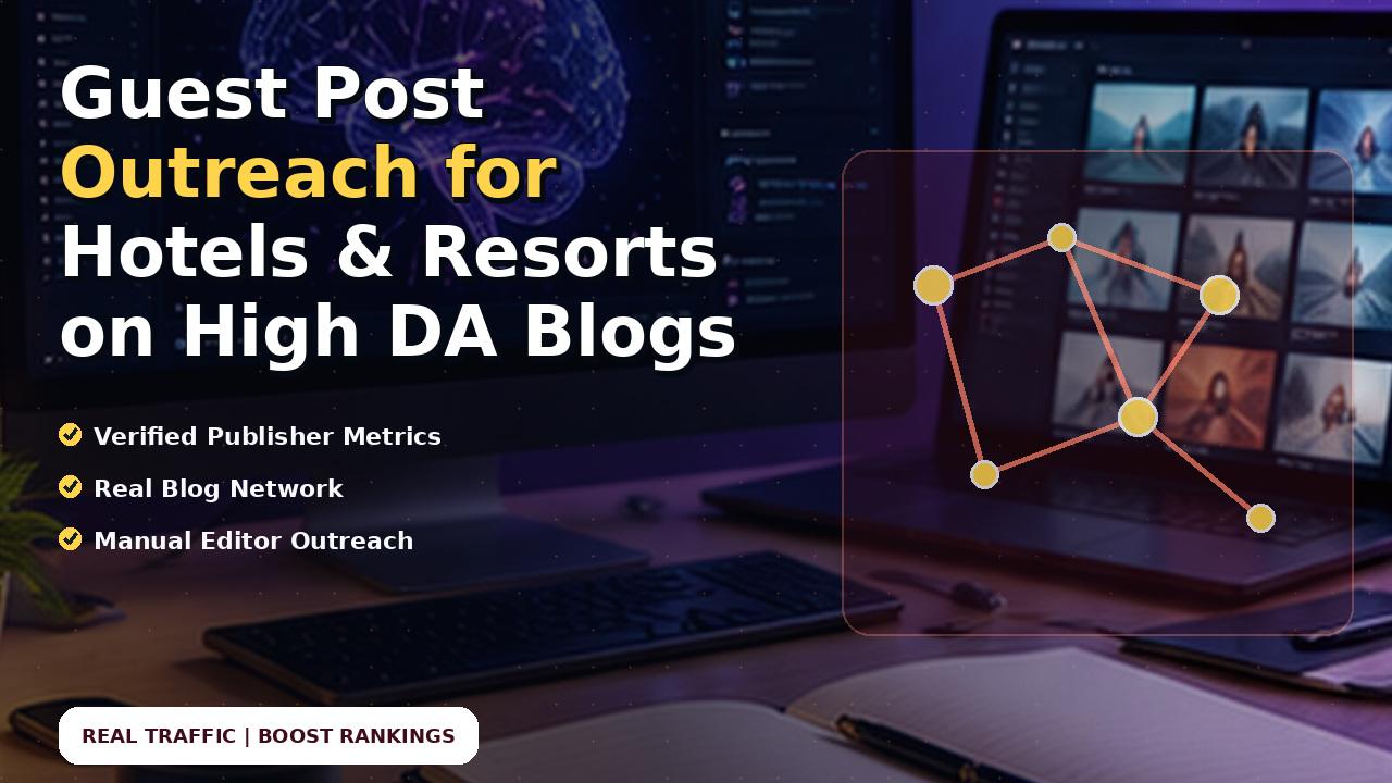 Guest Post Outreach for Hotels & Resorts on High DA Blogs