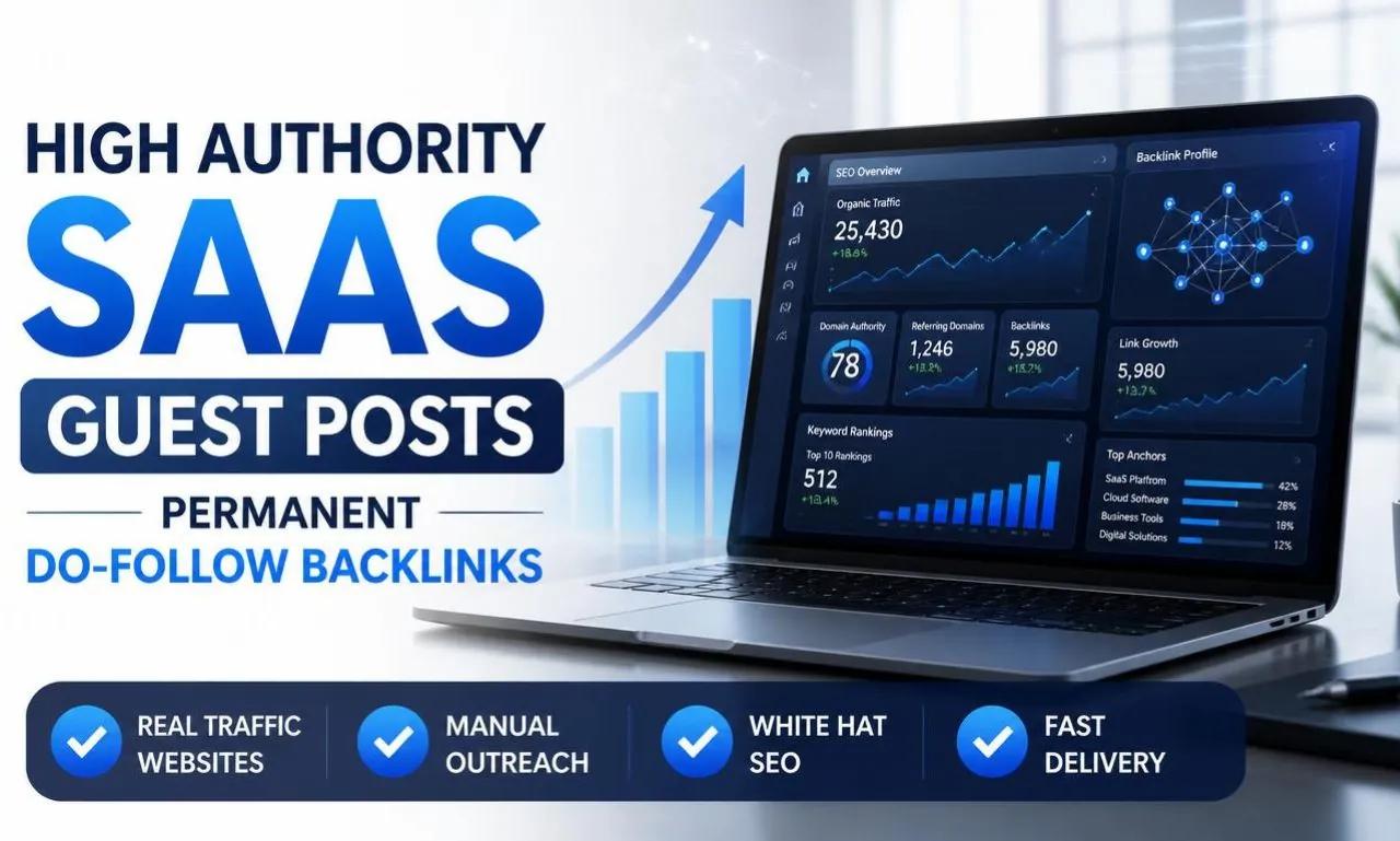I Will Publish SaaS Guest Posts on High Authority Websites