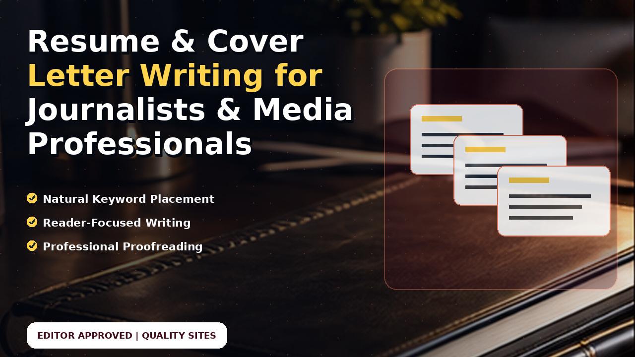 Resume & Cover Letter Writing for Journalists & Media Professionals