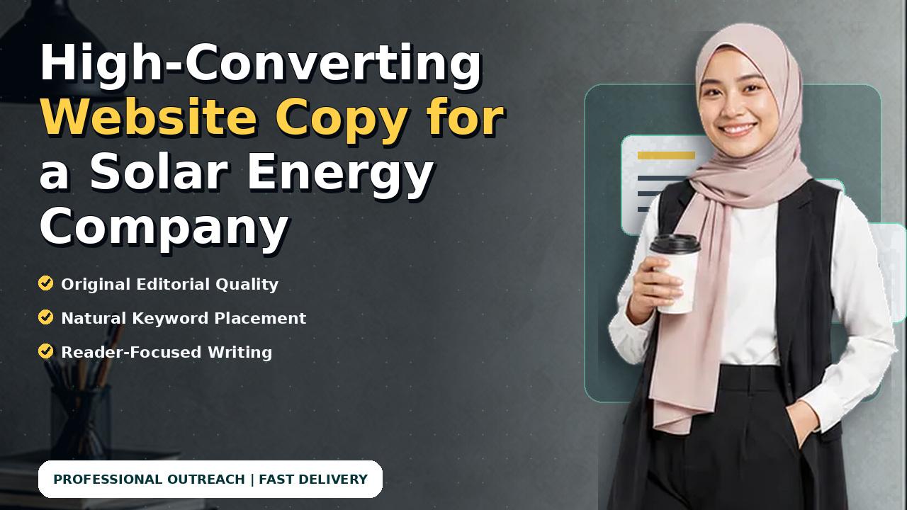 High-Converting Website Copy for a Solar Energy Company