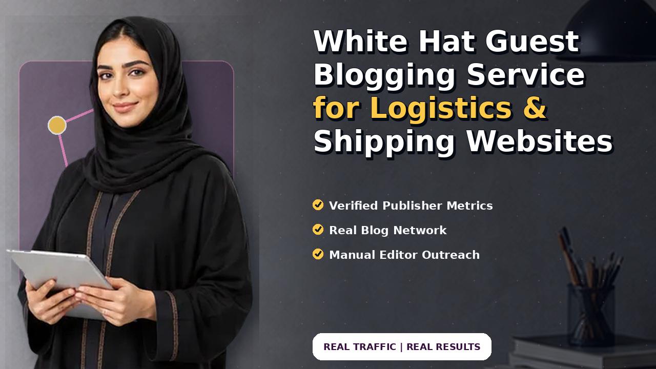 White Hat Guest Blogging Service for Logistics & Shipping Websites