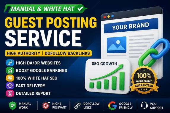 I Will Get You High Authority Guest Post Backlinks