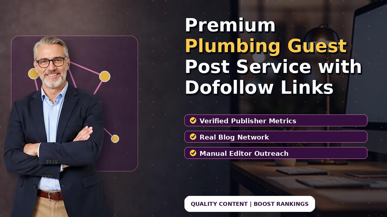 Premium Plumbing Guest Post Service with Dofollow Links
