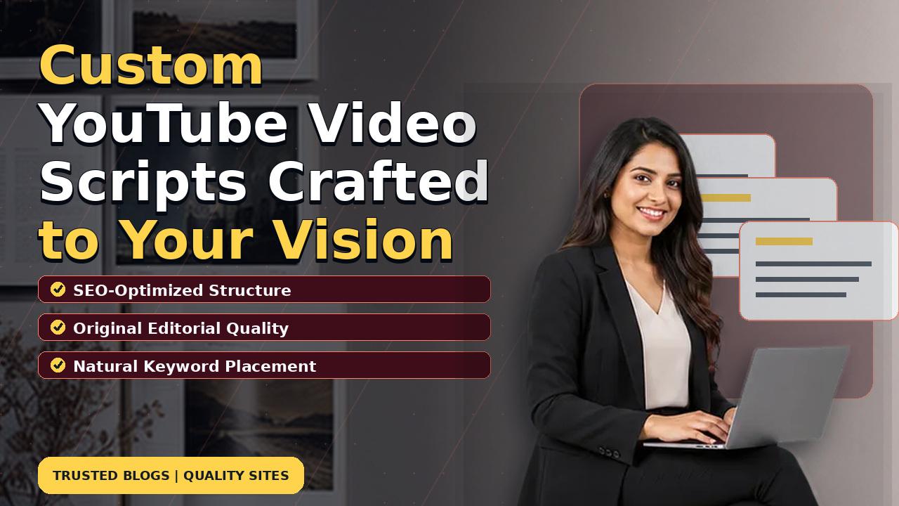 Custom YouTube Video Scripts Crafted to Your Vision