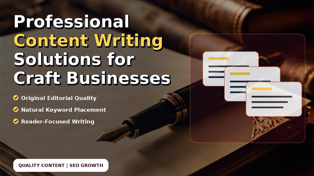 Professional Content Writing Solutions for Craft Businesses