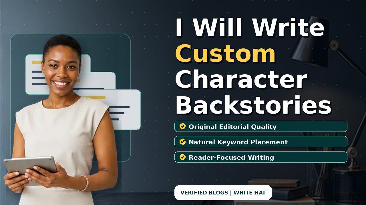 I Will Write Custom Character Backstories