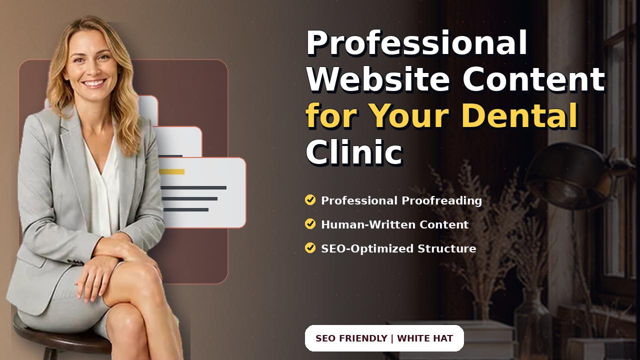 Professional Website Content for Your Dental Clinic