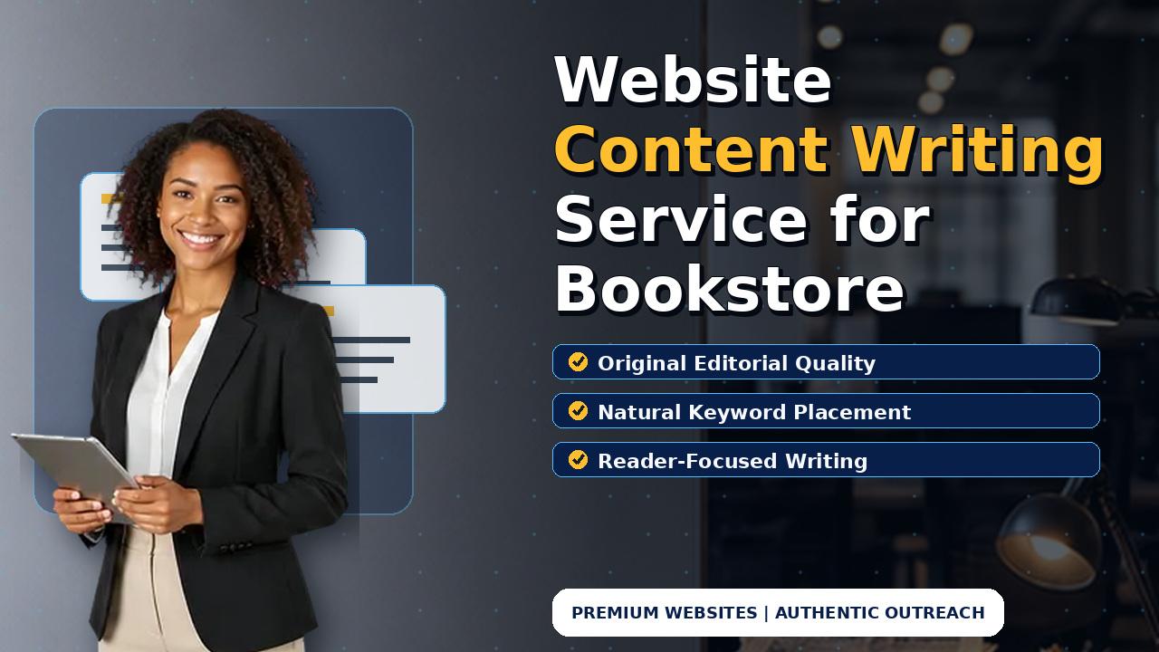 Website Content Writing Service for Bookstore