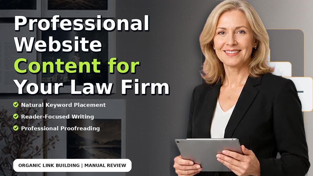 Professional Website Content for Your Law Firm