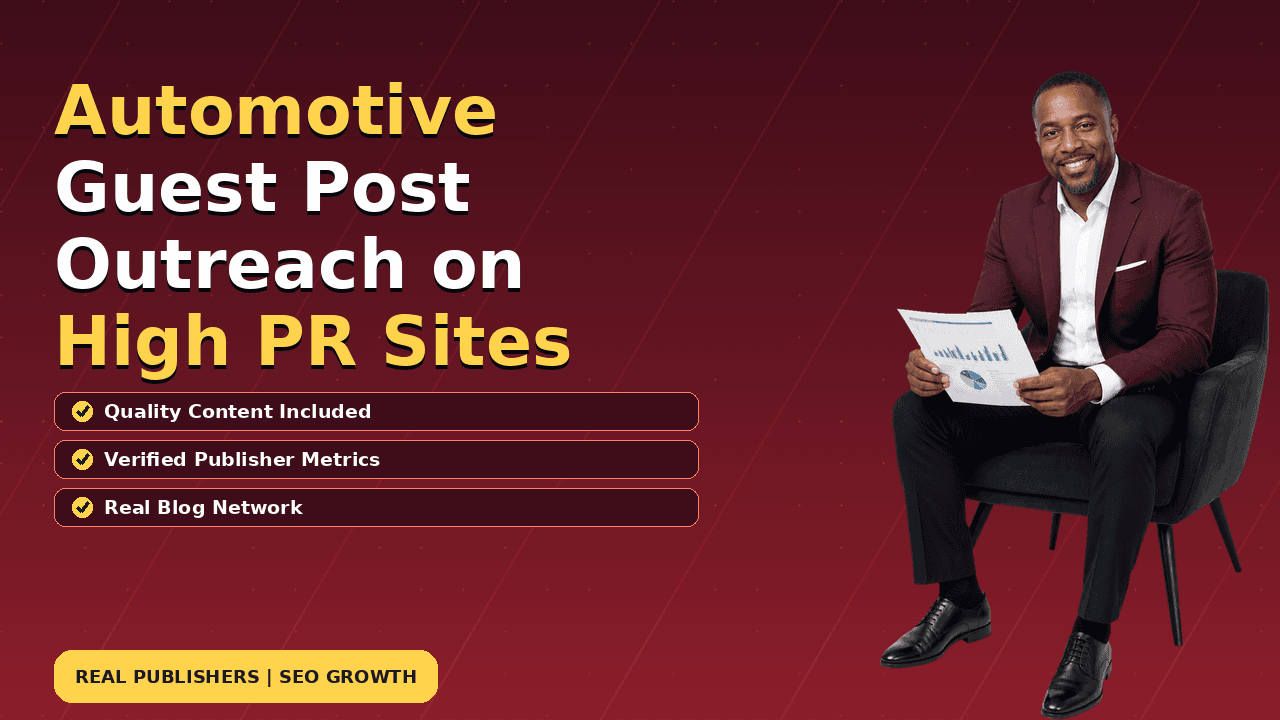 Automotive Guest Post Outreach on High PR Sites
