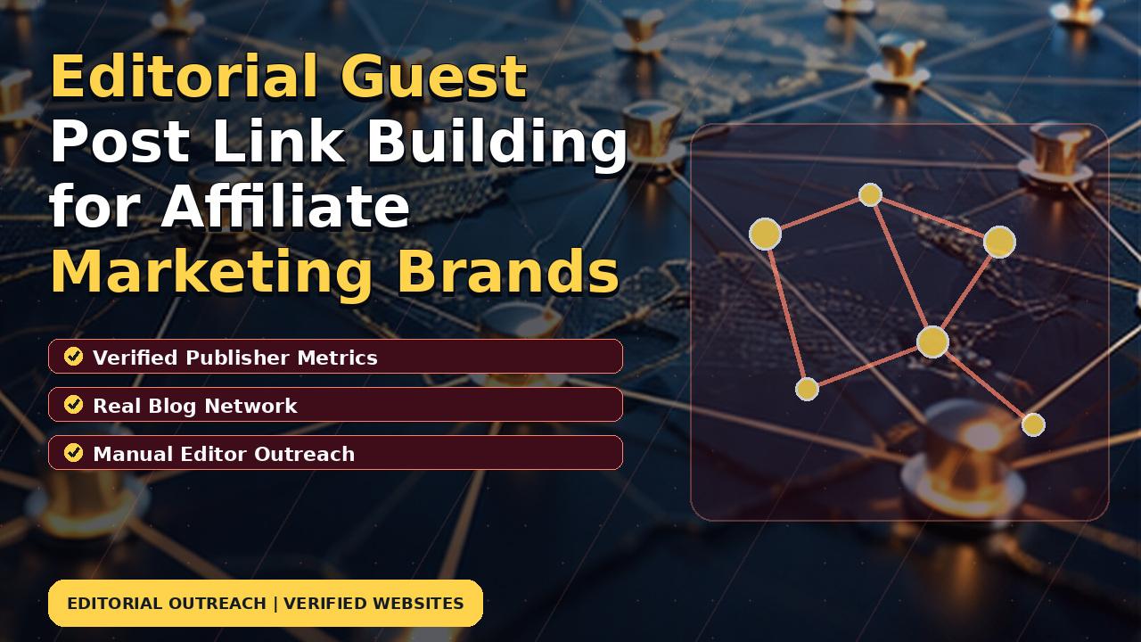 Editorial Guest Post Link Building for Affiliate Marketing Brands