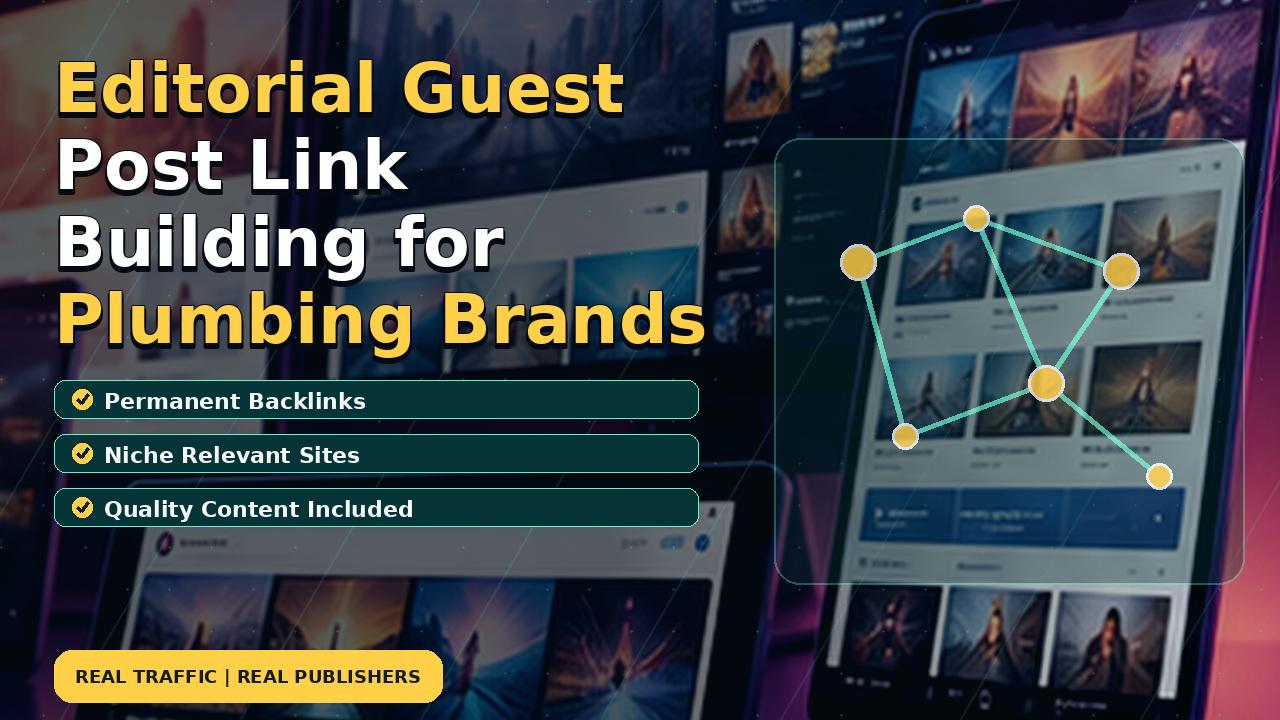 Editorial Guest Post Link Building for Plumbing Brands